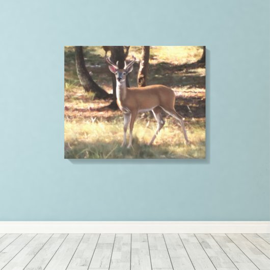 Spring Velvet canvas Afdruk (Insitu (Houten vloer))