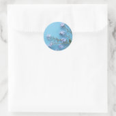  Spring-vergeet-me-niet bloemen Ronde Sticker (Tas)