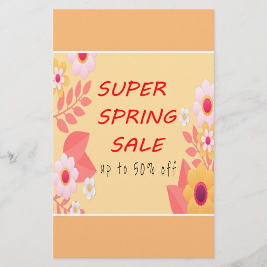 SPRING VERKOOP FLYER (Voorkant)