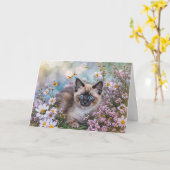 Spring Vernal Equinox Ostara Blessing with Pretty  Kaart (Gele Bloem)