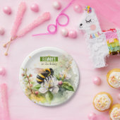 Spring vibes Bumblebee - Verjaardagsfeest - Papieren Bordje (Feest)