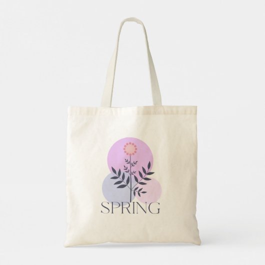 Spring Vibes Canvas tas (Achterkant)