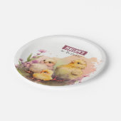 Spring vibes Chicks - Verjaardagsfeest - Papieren Bordje (Gekanteld)