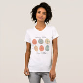 Spring Vibes: gepersonaliseerde Paaseieren T-shirt (Voorkant volledig)