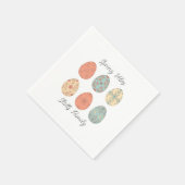 Spring Vibes - gepersonaliseerde paasnapkin met fl Servet (Hoek)