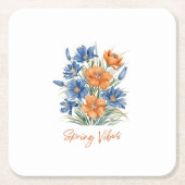 Spring VIbes Kartonnen Onderzetters (Voorkant)