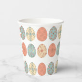 Spring Vibes - Paaspapier Cup met Bloemen Ei Pa Papieren Bekers (Voorkant)