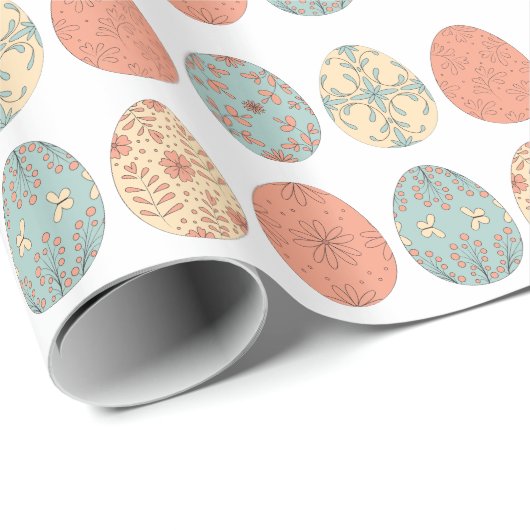 Spring Vibes - Paaswikkelpapier met Bloemen E Cadeaupapier (Rol Hoek)