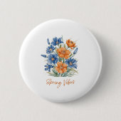 Spring VIbes Ronde Button 5,7 Cm (Voorkant)