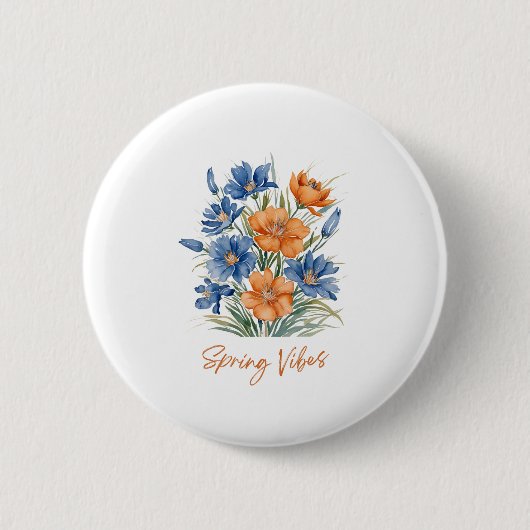 Spring VIbes Ronde Button 5,7 Cm (Voorkant)