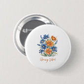 Spring VIbes Ronde Button 5,7 Cm (Voorkant /achterkant)