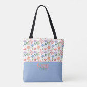 Spring Vibes Sweet Palette Little Flowers Tote Bag (Achterkant)