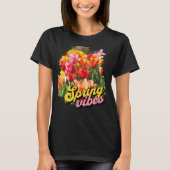 Spring Vibes Tulpen T-shirt (Voorkant)