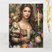 Spring Victoriaans Gothic 2025 Ontwerp 10 Kaart (Gele Bloem)