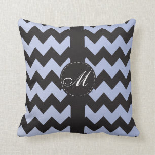 Spring Violet met zwarte Chevron Pillow Kussen