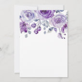 Spring Violet Roos Floral Garden Verjaardag Kaart (Achterkant)
