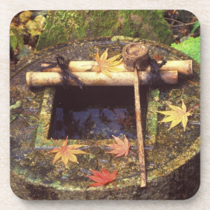 Spring voor de Tea-ceremonie, Ryanair Temple, Kyot Bier Onderzetter