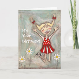 Spring voor vreugde - Birthday Kaart