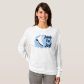 Spring Voor Vreugde Blauwe Schaats T-shirt (Voorkant volledig)
