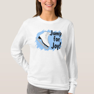 Spring Voor Vreugde Blauwe Schaats T-shirt