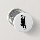 Spring vreugde, klein badge ronde button 3,2 cm (Voorkant /achterkant)