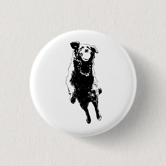Spring vreugde, klein badge ronde button 3,2 cm (Voorkant)