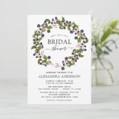 Spring Vrijgezellenfeest Blackberry bloemenkrans Kaart (Staand voorkant)