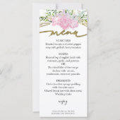 Spring Vrijgezellenfeest Menu Kaart vergulde Wildf (Voorkant)