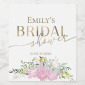 Spring Vrijgezellenfeest wijnlabel Wildflower verg Wijn Etiket (Enkel label)