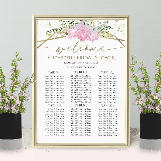 Spring Vrijgezellenfeest Zitkaarten Wildflower Poster