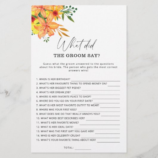 Spring Wat zei de groom tegen het bruidsspel? (Voorkant)