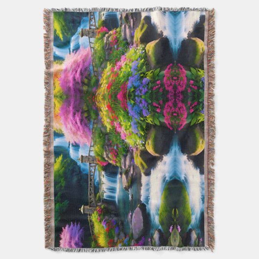 Spring Waterfall 1 Deken (Voorkant Verticaal)