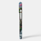 Spring Waterfall Groene Roze Flora Case-Mate iPhone Case (Achterkant / Links)