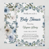 Spring Waterverf Baby shower Kaart (Voorkant / Achterkant)