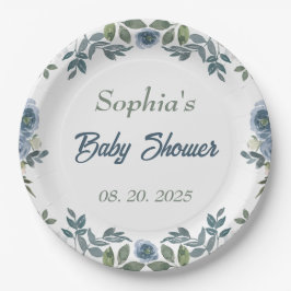 Spring Waterverf Baby shower Papieren Bordje