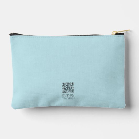 Spring Waterverf Bloemen Bijbelvers gepersonalisee Etui (Achterkant)