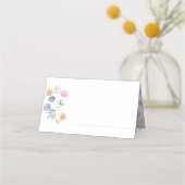 Spring Waterverf Bloemen Trouwplaats Kaarten Plaatskaartje (Voorkant)