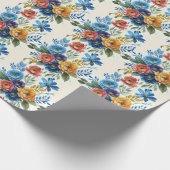 Spring Waterverf Bloemenprint Cadeaupapier (Hoek)