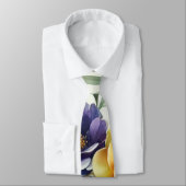 Spring Waterverf Bloemenprint Stropdas (Gebonden)