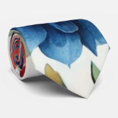 Spring Waterverf Bloemenprint Stropdas (Opgerold)