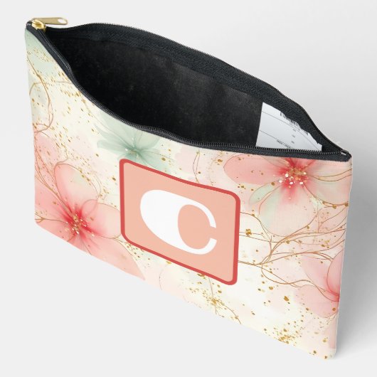 Spring Waterverf Bloementuin Monogram Etui (Open)