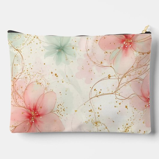 Spring Waterverf Bloementuin Monogram Etui (Achterkant)