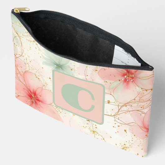 Spring Waterverf Bloementuin Monogram Etui (Open)