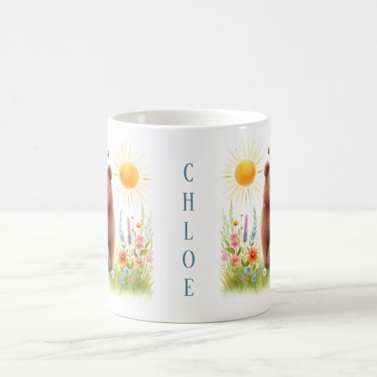 Spring Waterverf Bruin Beer - Kind Mok (Center)