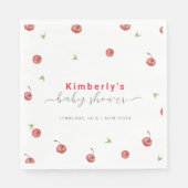 Spring Waterverf Cherry Sweet Baby shower Servet (Voorkant)