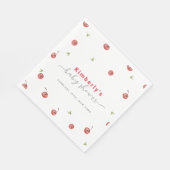 Spring Waterverf Cherry Sweet Baby shower Servet (Hoek)