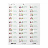 Spring Waterverf Flamingo retouradres Etiket (Full Sheet)