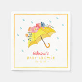 Spring Waterverf Floral Baby shower servetten – ap (Voorkant)