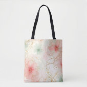Spring Waterverf Floral Garden Tote Bag (Voorkant)