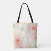Spring Waterverf Floral Garden Tote Bag (Achterkant)
